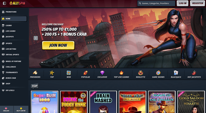 Allyspin No Deposit Bonus 